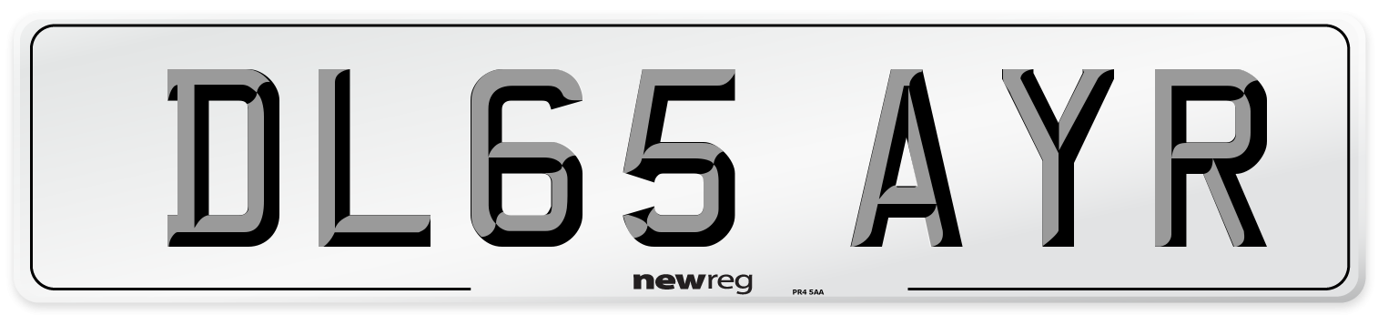 DL65 AYR Number Plate from New Reg